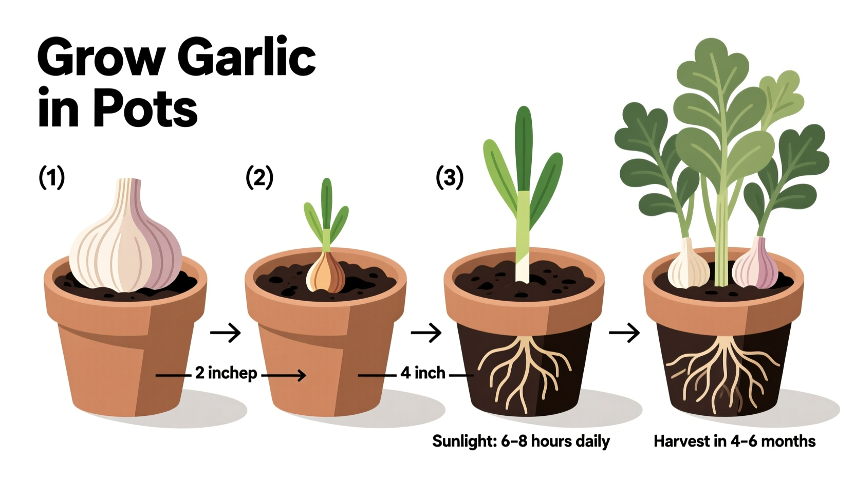 How to Grow Garlic in Pots: Complete Step-by-Step Guide