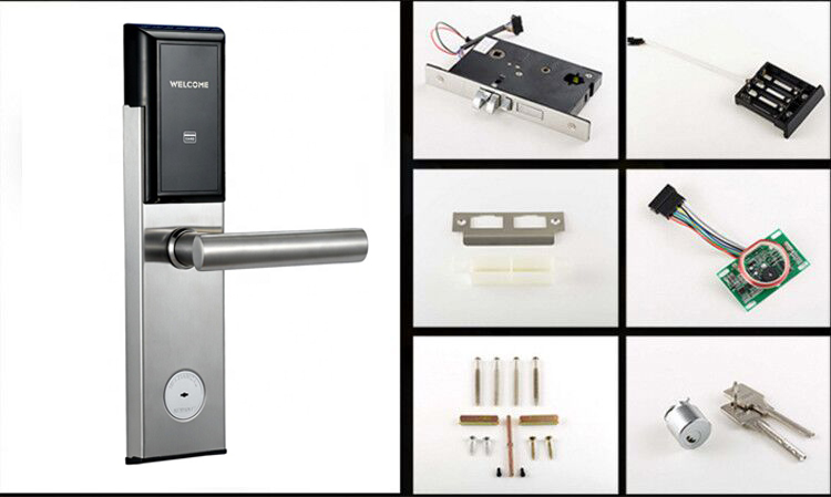 hotel management software system access keycards Rfid hotel room door lock