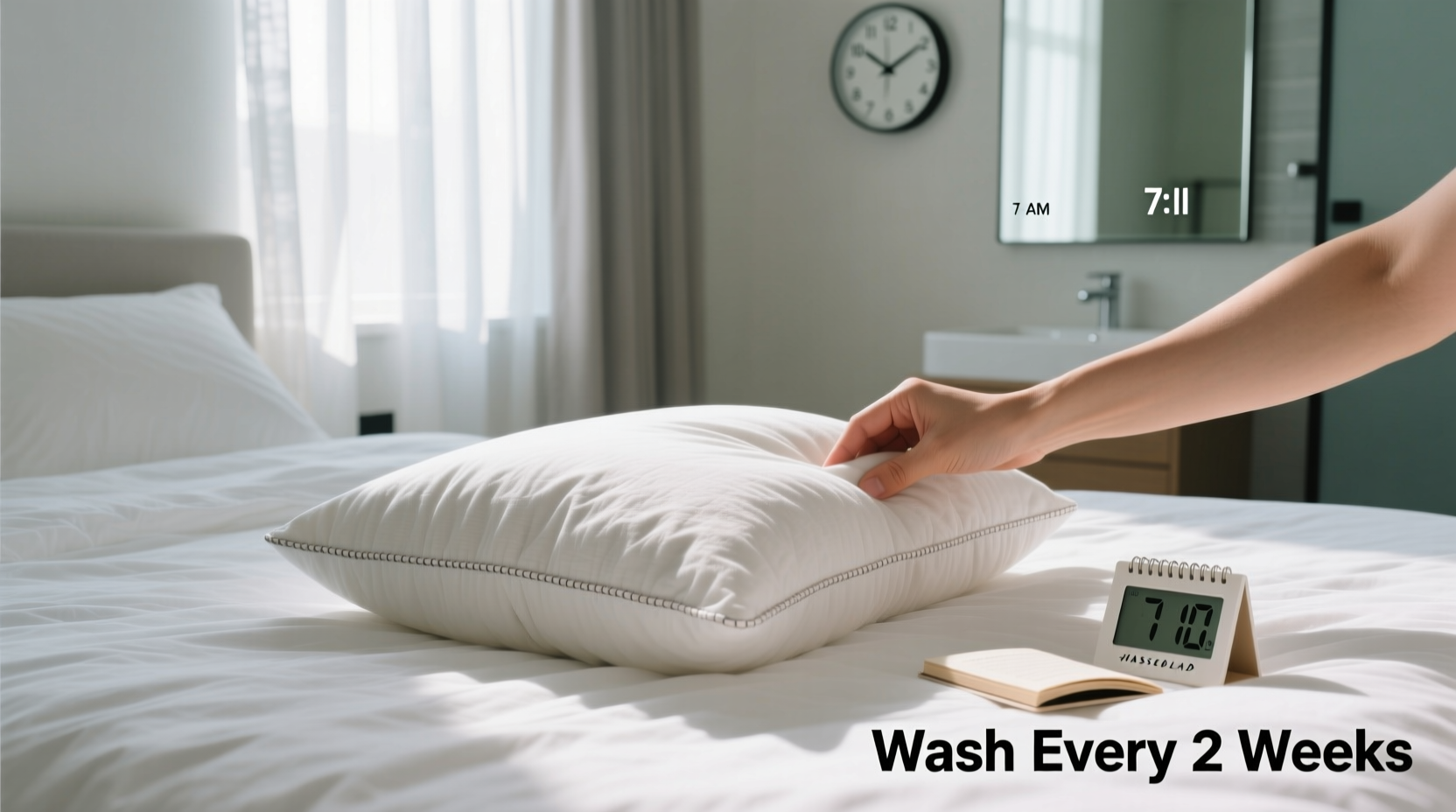 how often should you wash pillow inserts