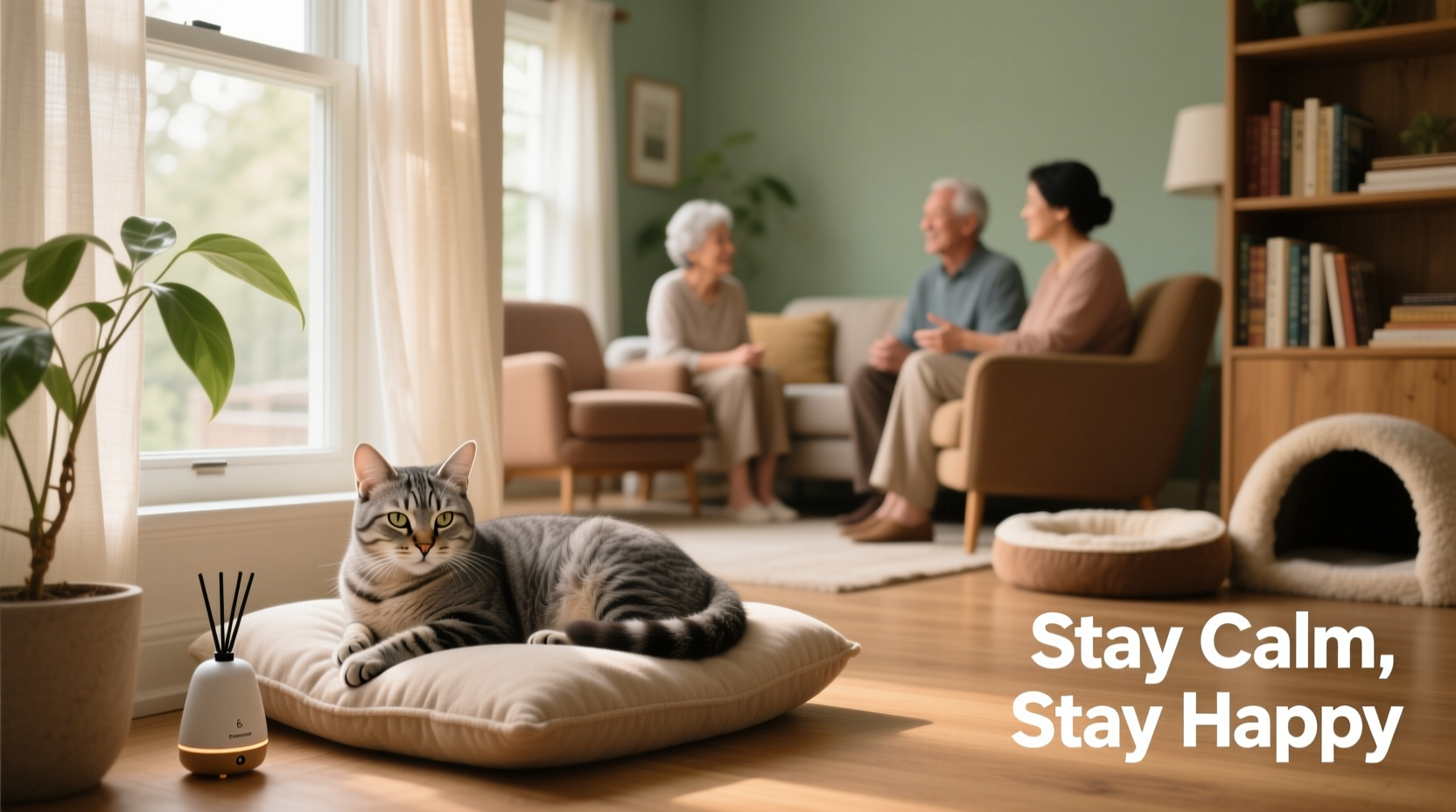 effective ways to help your cat stay calm and comfortable when guests visit