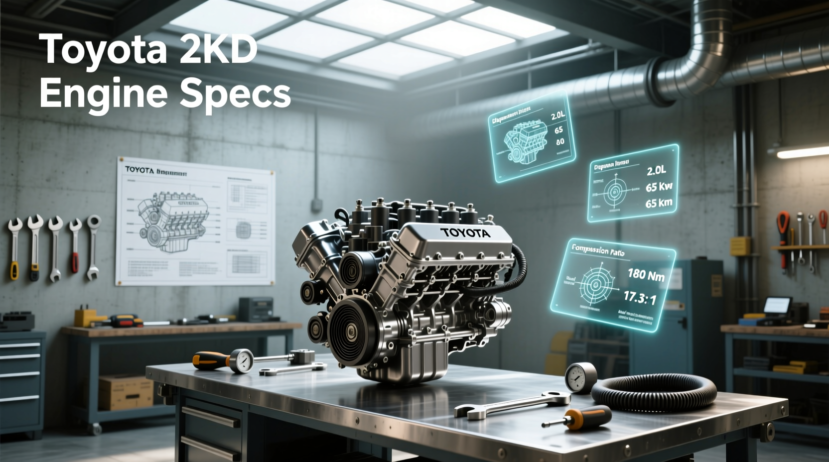 What are the Toyota 2KD engine specs and common issues?