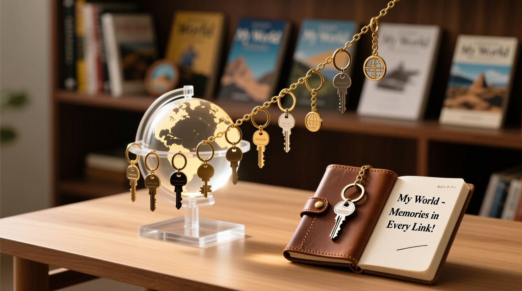 unique and practical ways to showcase your my world keychain collection