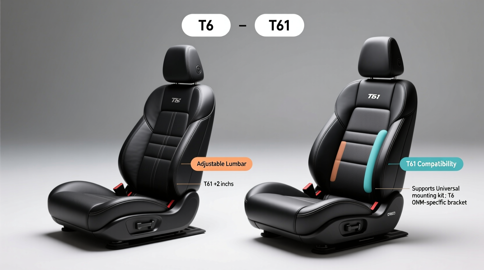 t6 vs t61 driver seats