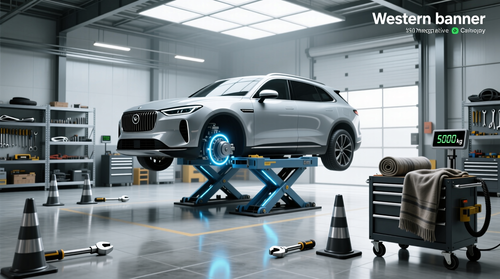 5 ton electric car jack guide