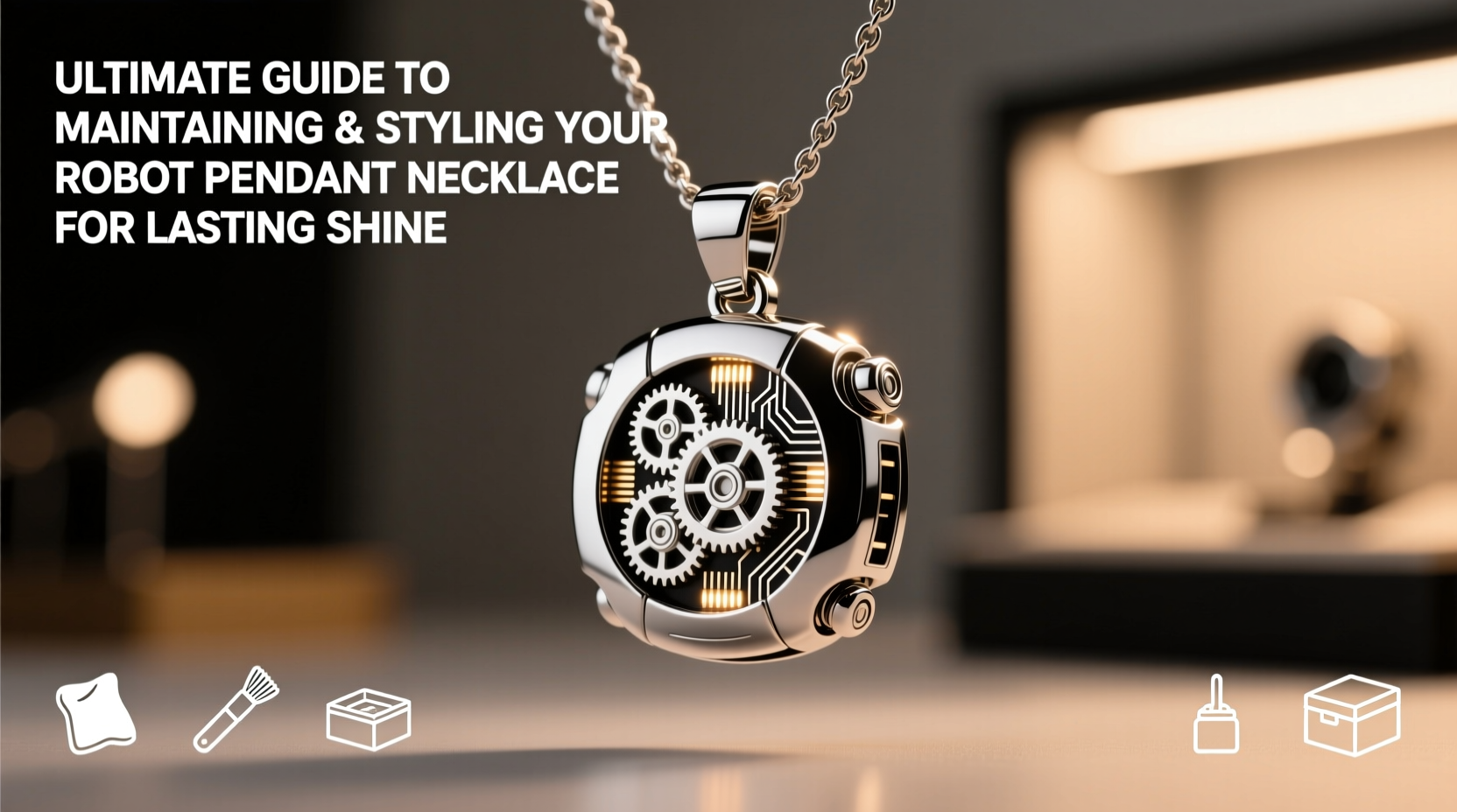 ultimate guide to maintaining and styling your robot pendant necklace for lasting shine