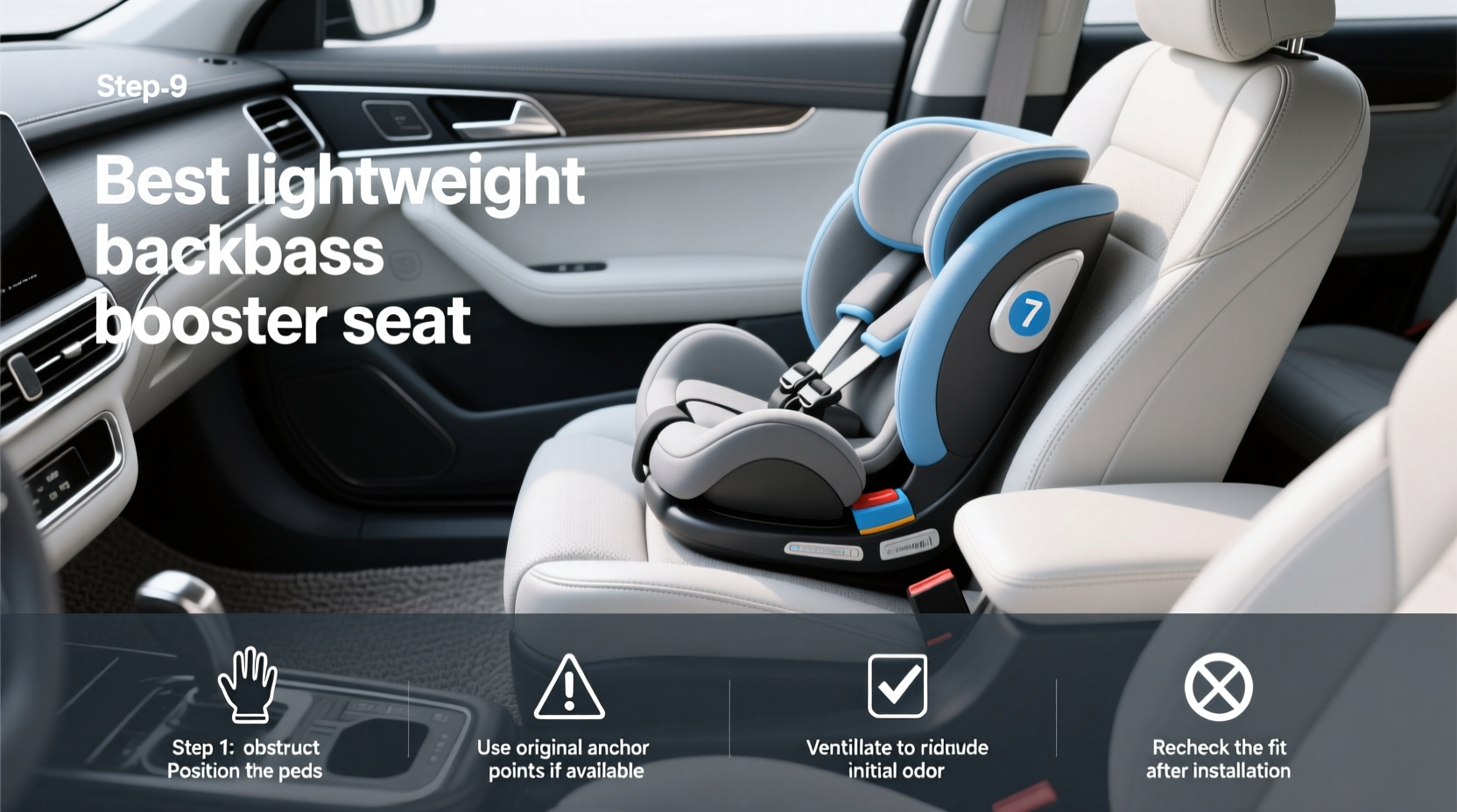best lightweight backless booster seat