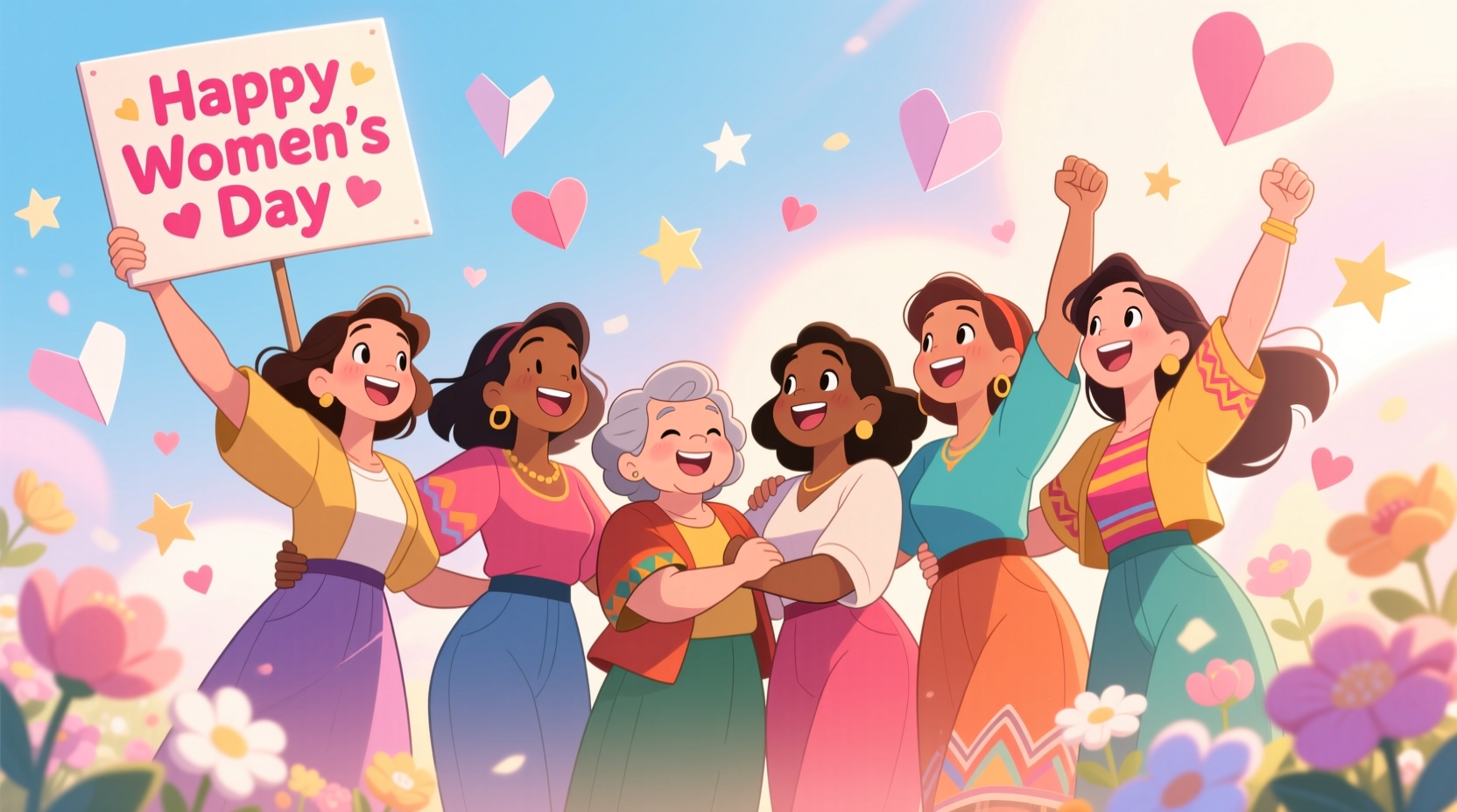 cartoon pictures of womens day