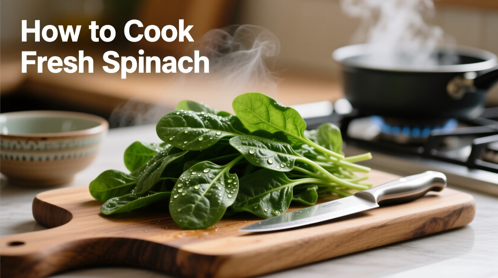 Vergleich von frischem vs. überkochtem Spinat