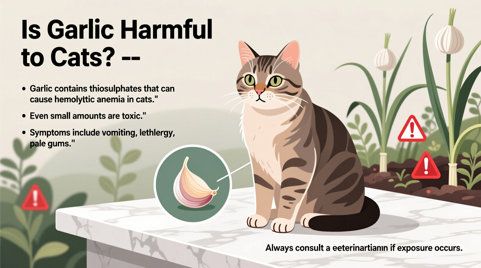 Garlic Is Extremely Harmful to Cats: What You Must Know