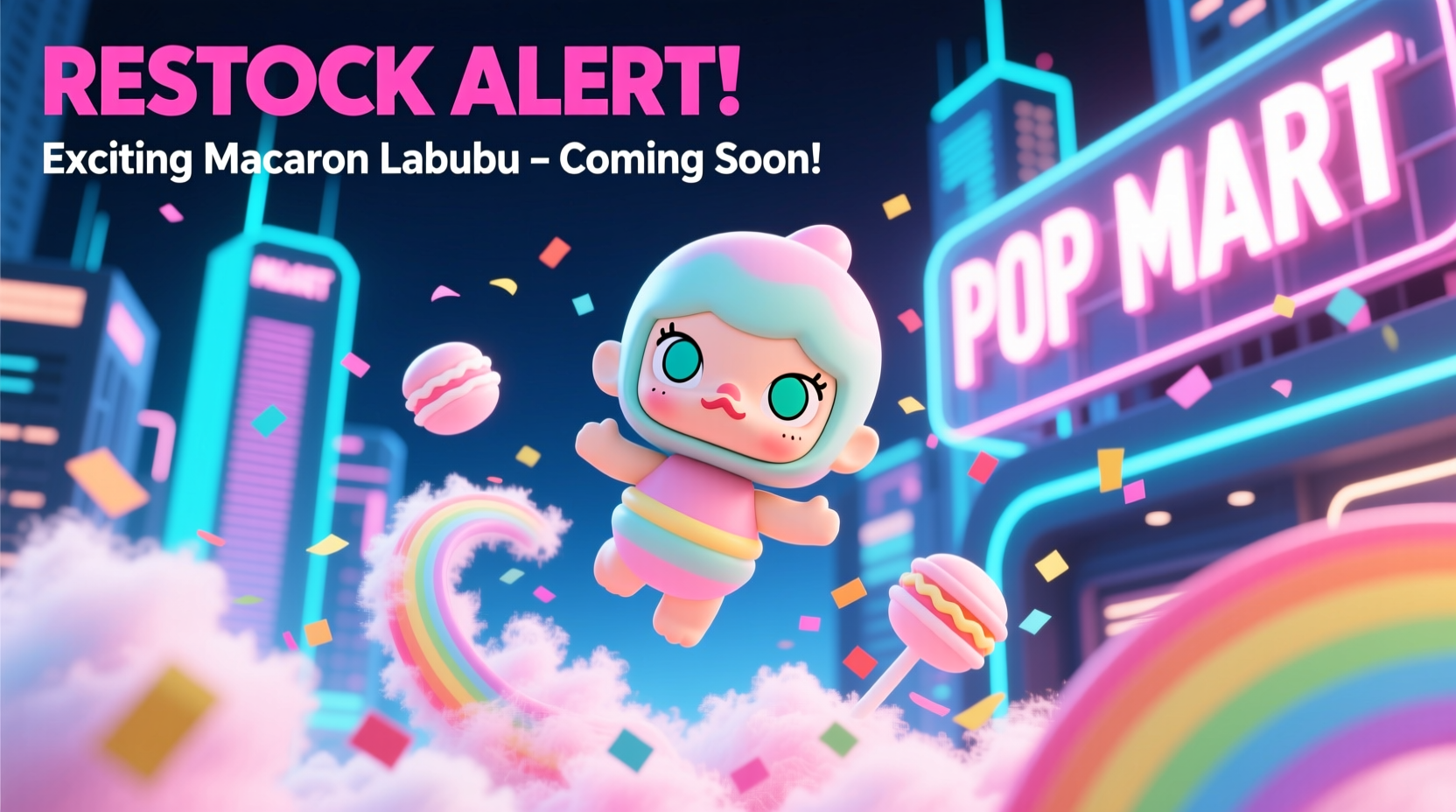 when does popmart restock exciting macaron labubu