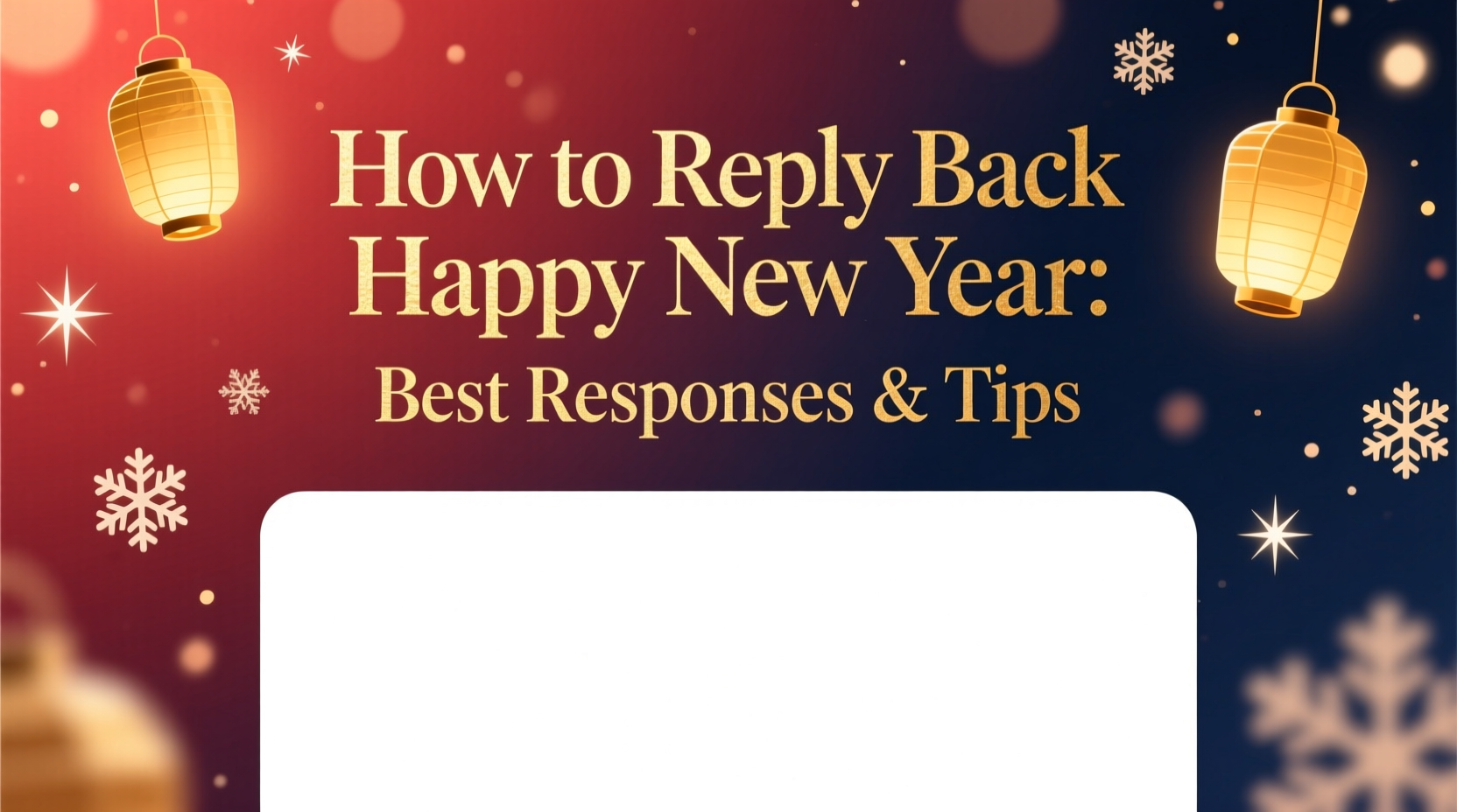 How to Reply Back Happy New Year: Best Responses & Tips