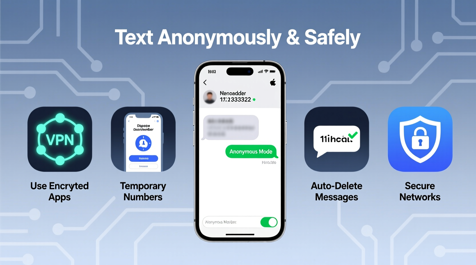 effective ways to text from a different number safely and anonymously