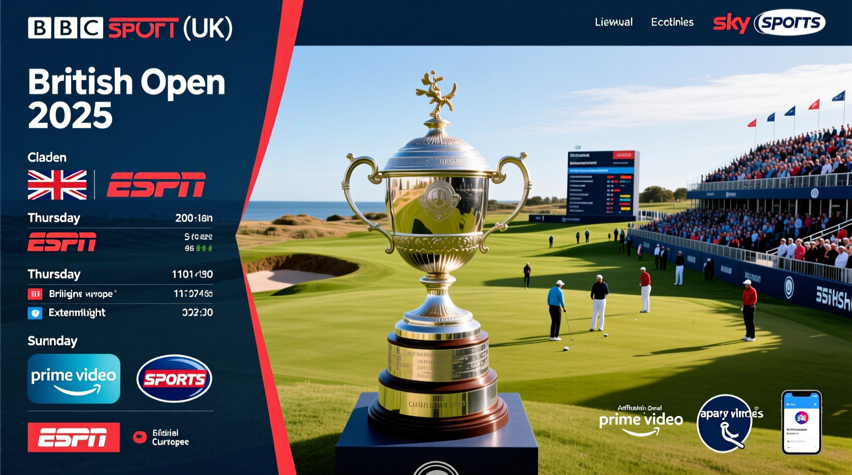 is the british open on tv