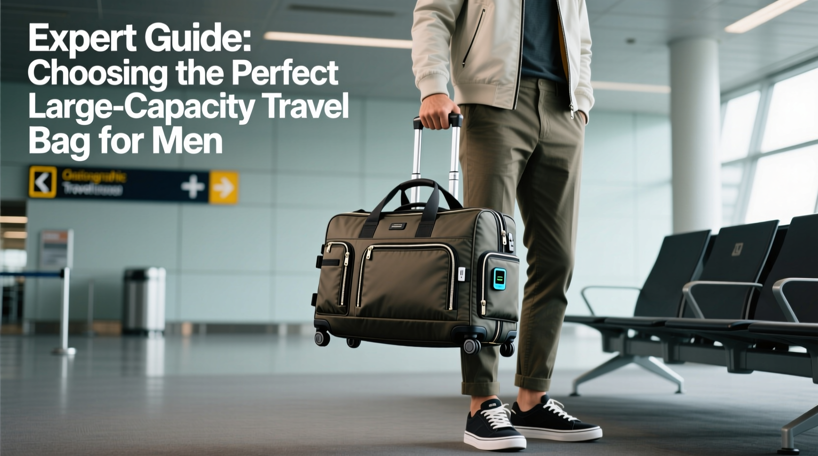 expert guide to choosing the perfect large capacity travel bag for men styles features and practical tips