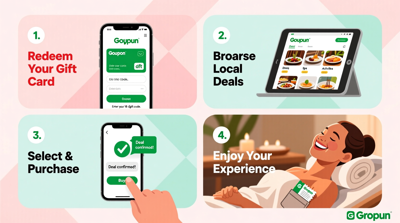 how to use a groupon gift card easy step by step guide