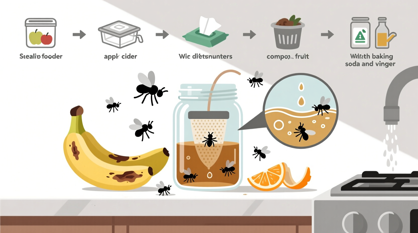 how to get rid of fruit flies