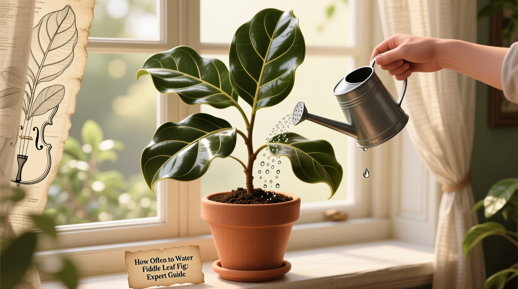 how often to water fiddle leaf fig