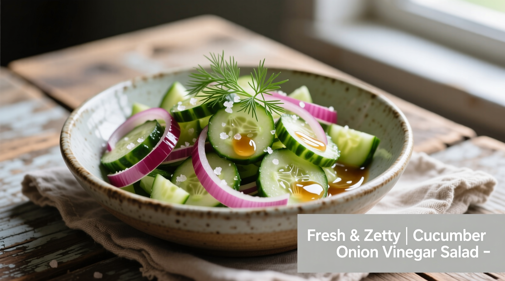 cucumber onion vinegar salad