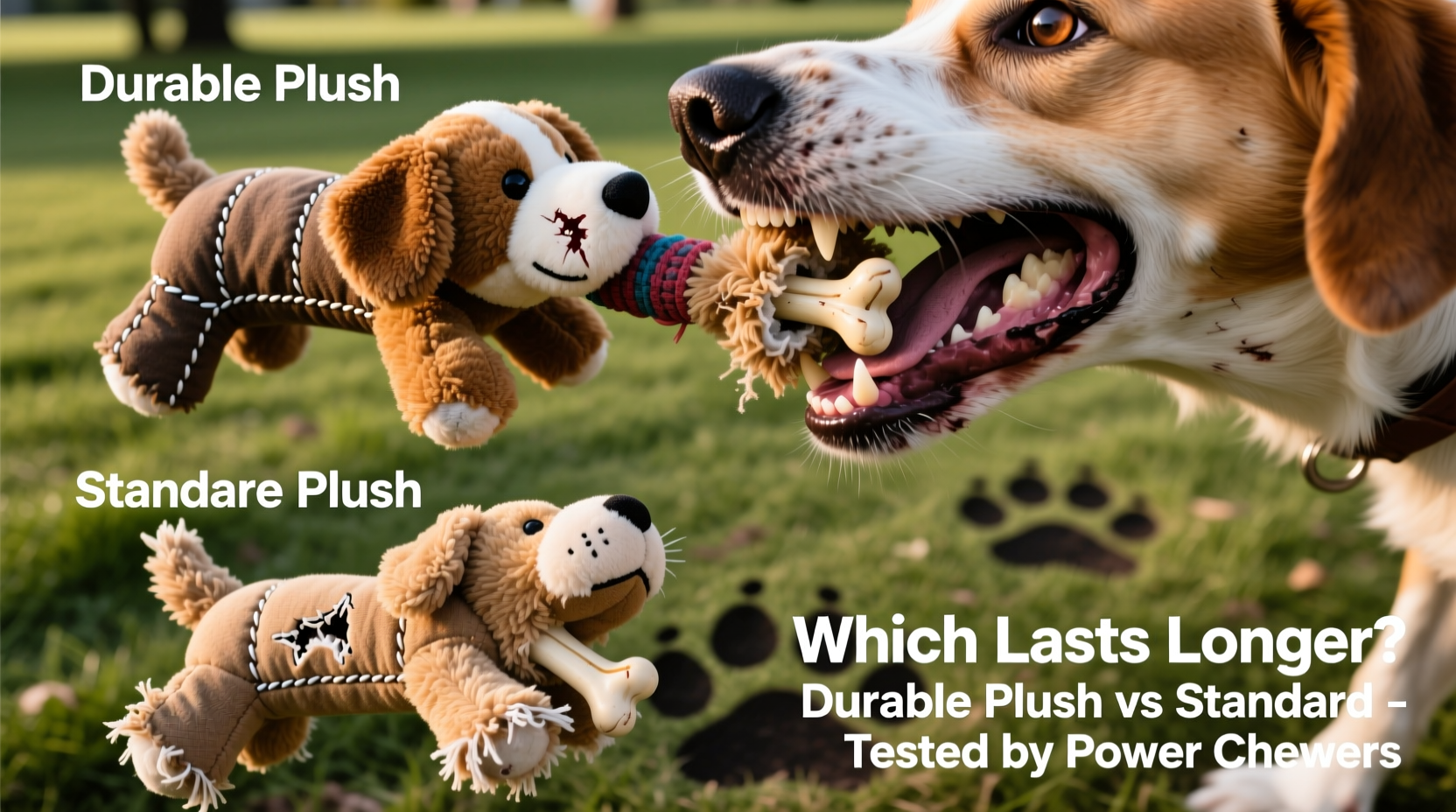 durable plush dog toy vs standard which lasts longer with power chewers