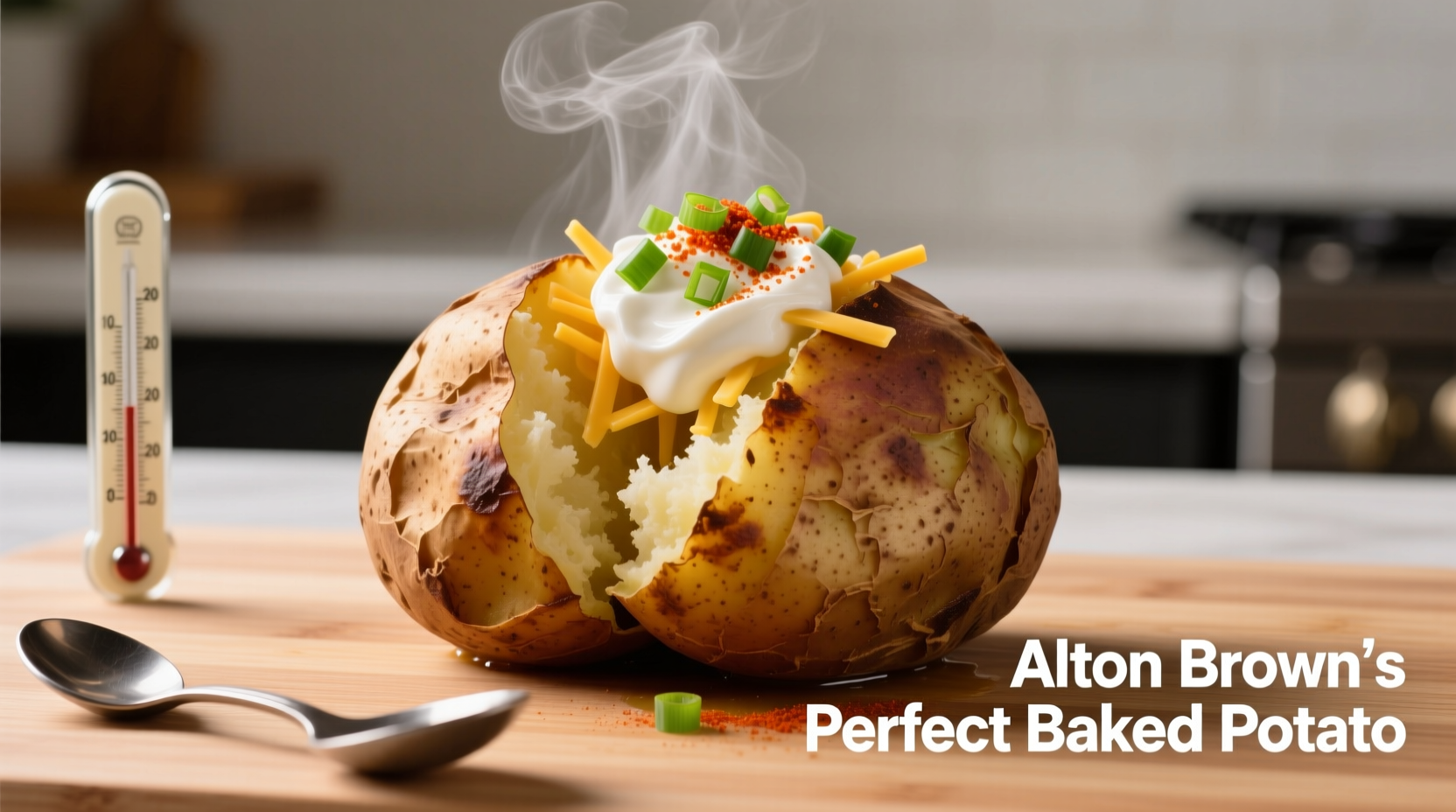 Alton Brown's Baked Potato Method: Faster & Crispier Results
