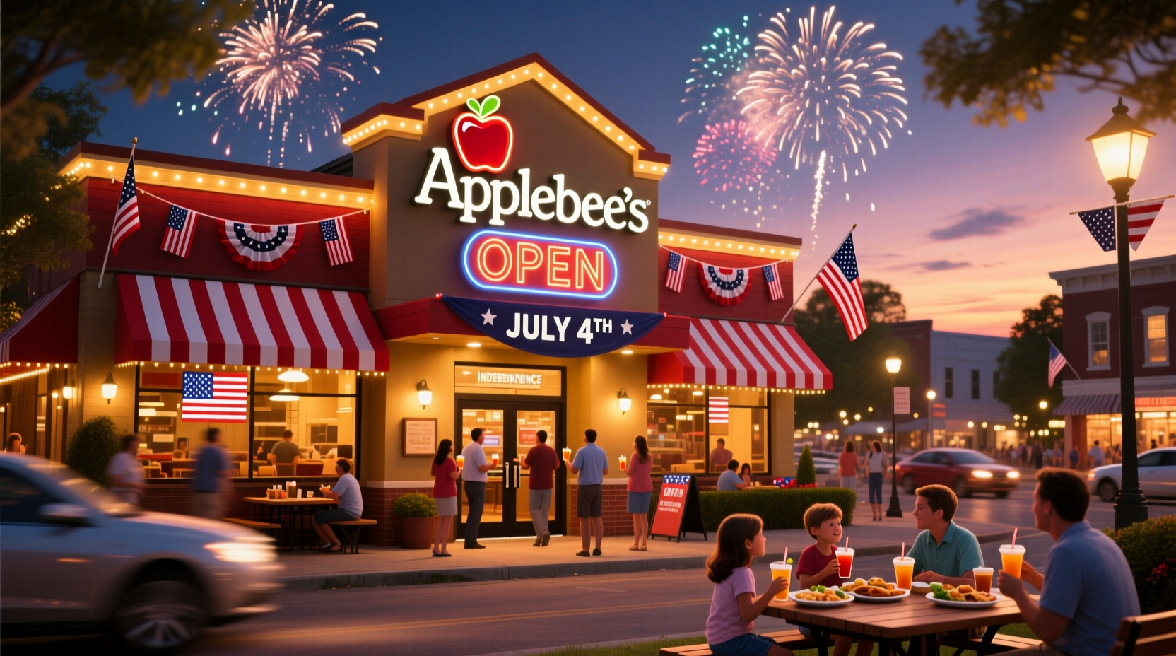 is applebees open on the 4th of july
