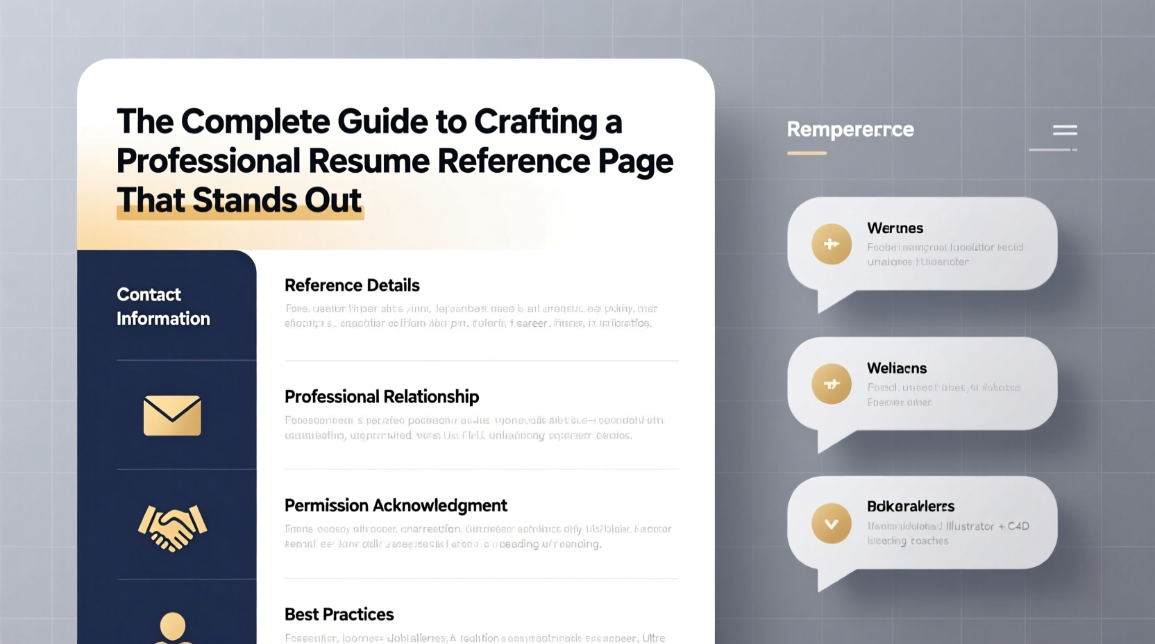 the complete guide to crafting a professional resume reference page that stands out