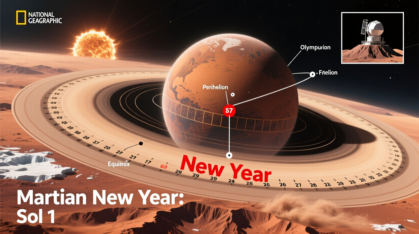 how is martian new year determined