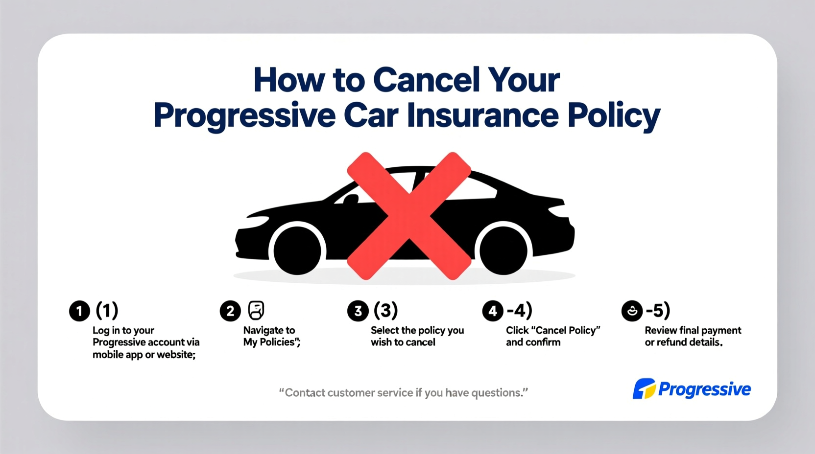 how can i cancel my progressive car insurance