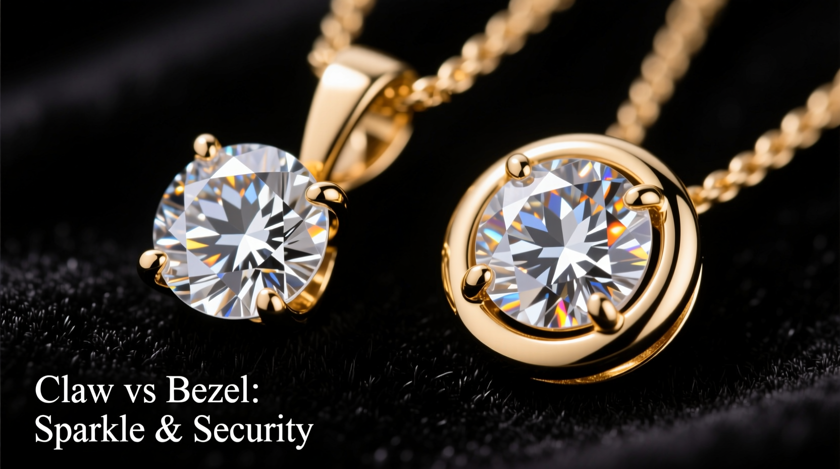 claw vs bezel pendants does the setting really make a difference in sparkle and security