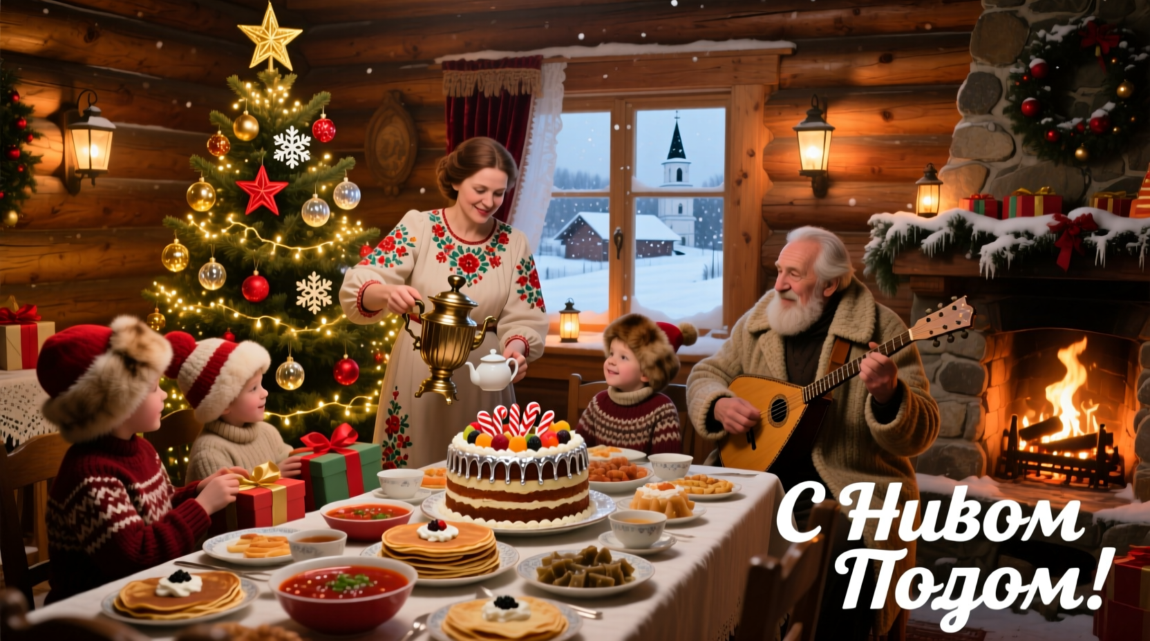 how do russians celebrate russian new year