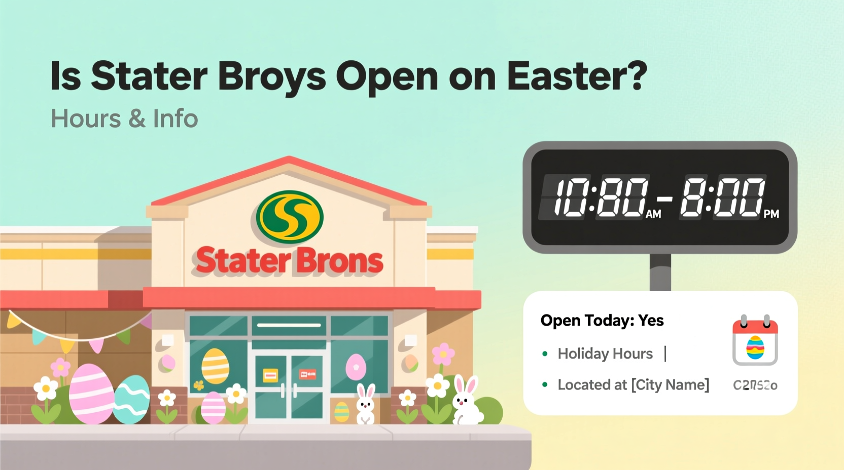 is stater bros open on easter