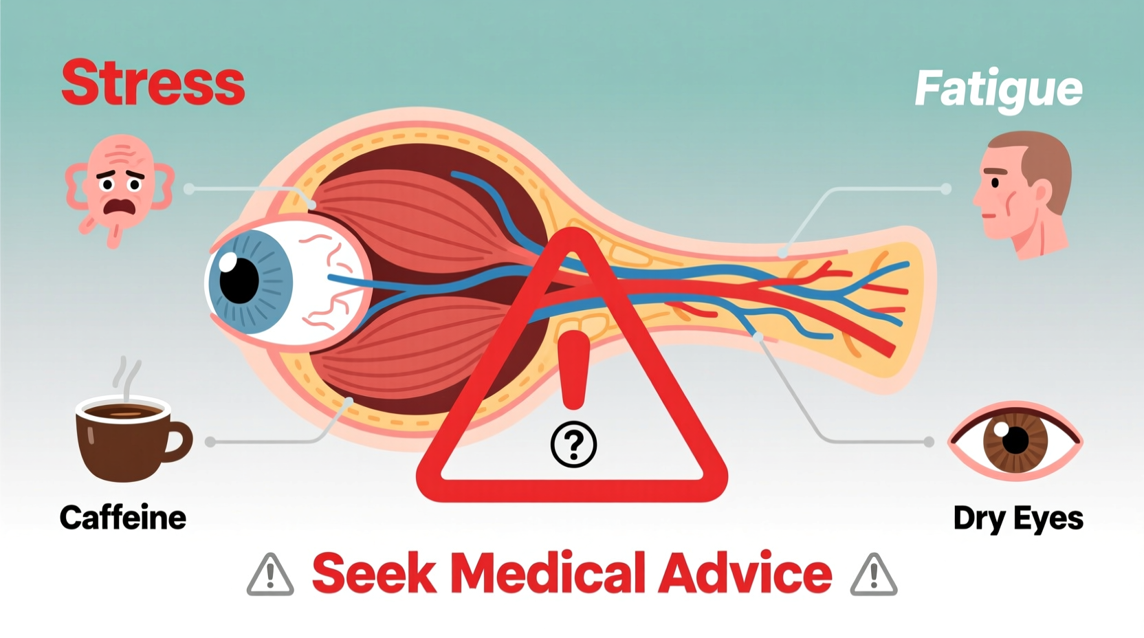 random eye twitching common causes and when to see a doctor