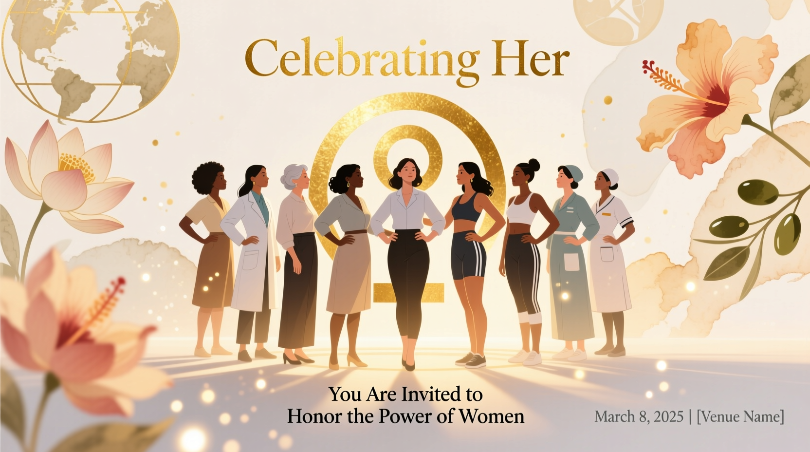womens day invite template