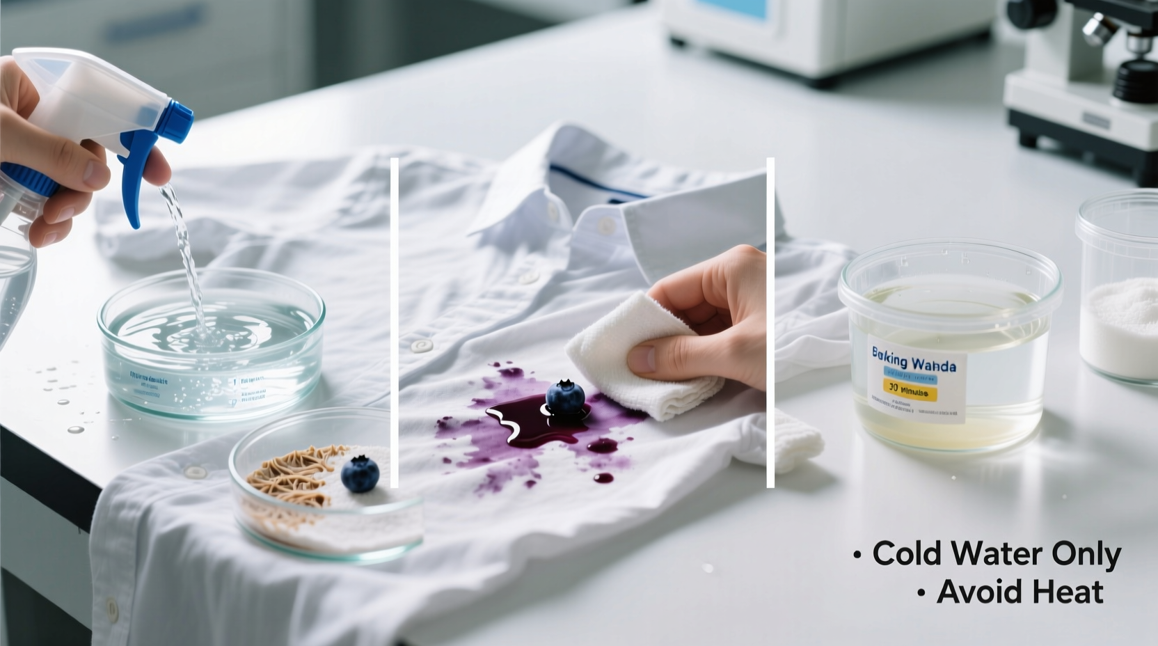 effective methods to remove blueberry stains from clothes without damaging fabric