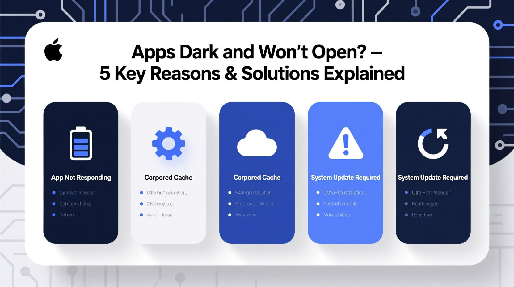 apps dark and wont open reasons solutions explained
