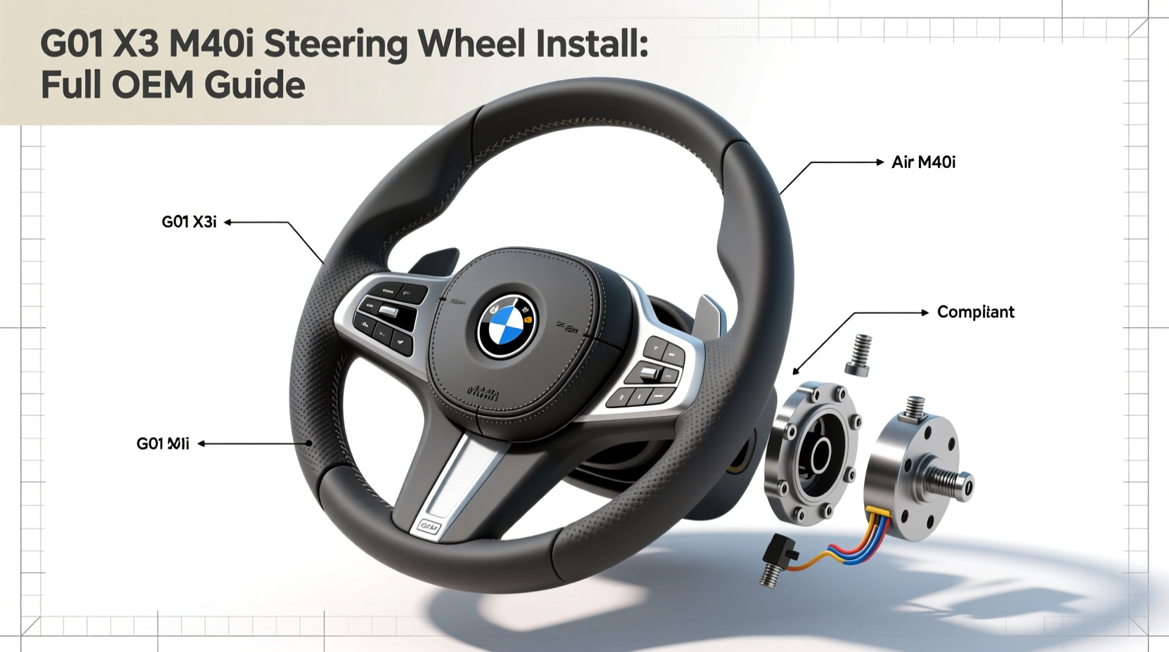 G01 X3 M40i Steering Wheel Install: Full OEM Guide