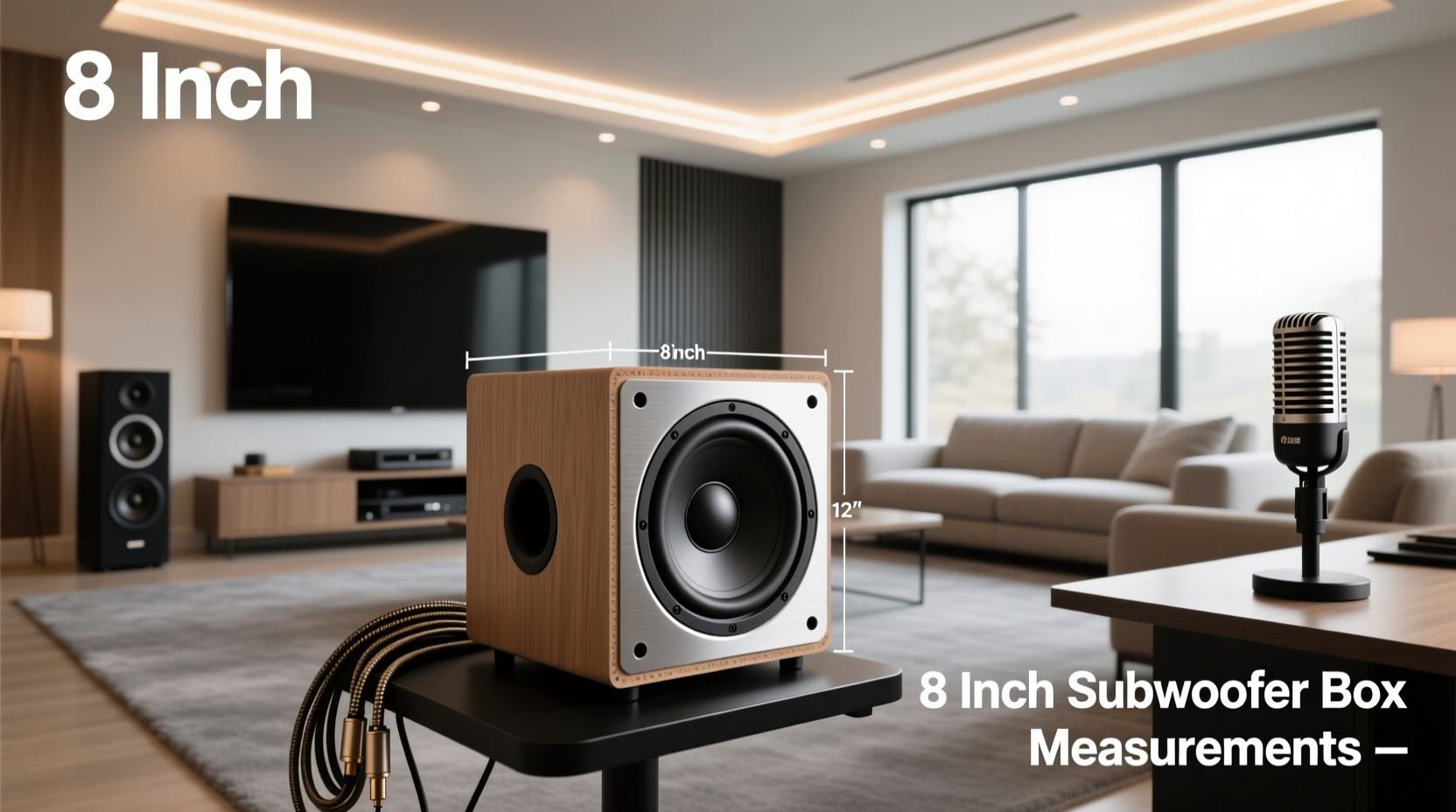 8 inch subwoofer box dimensions guide