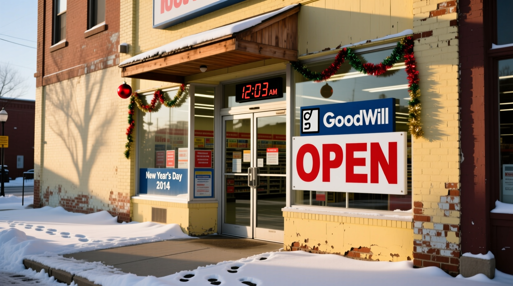 is goodwill open on new year day 2014