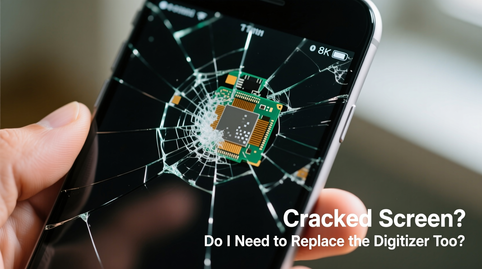 cracked iphone 6 screen do i really need to replace the digitizer too