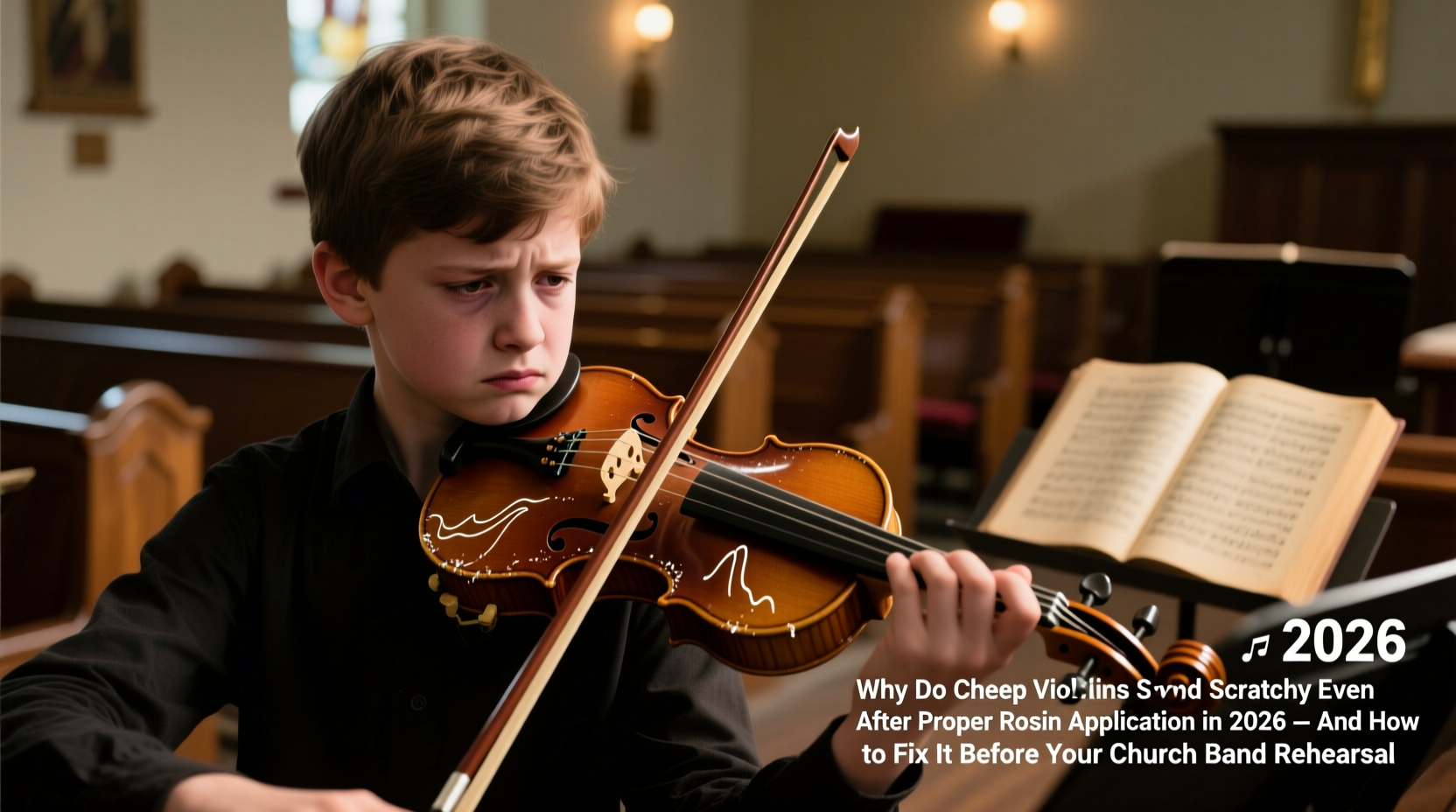 Why Do Cheap Violins Sound Scratchy Even After Proper Rosin Application in 2026 — And How to Fix It Before Your Church Band Rehearsal