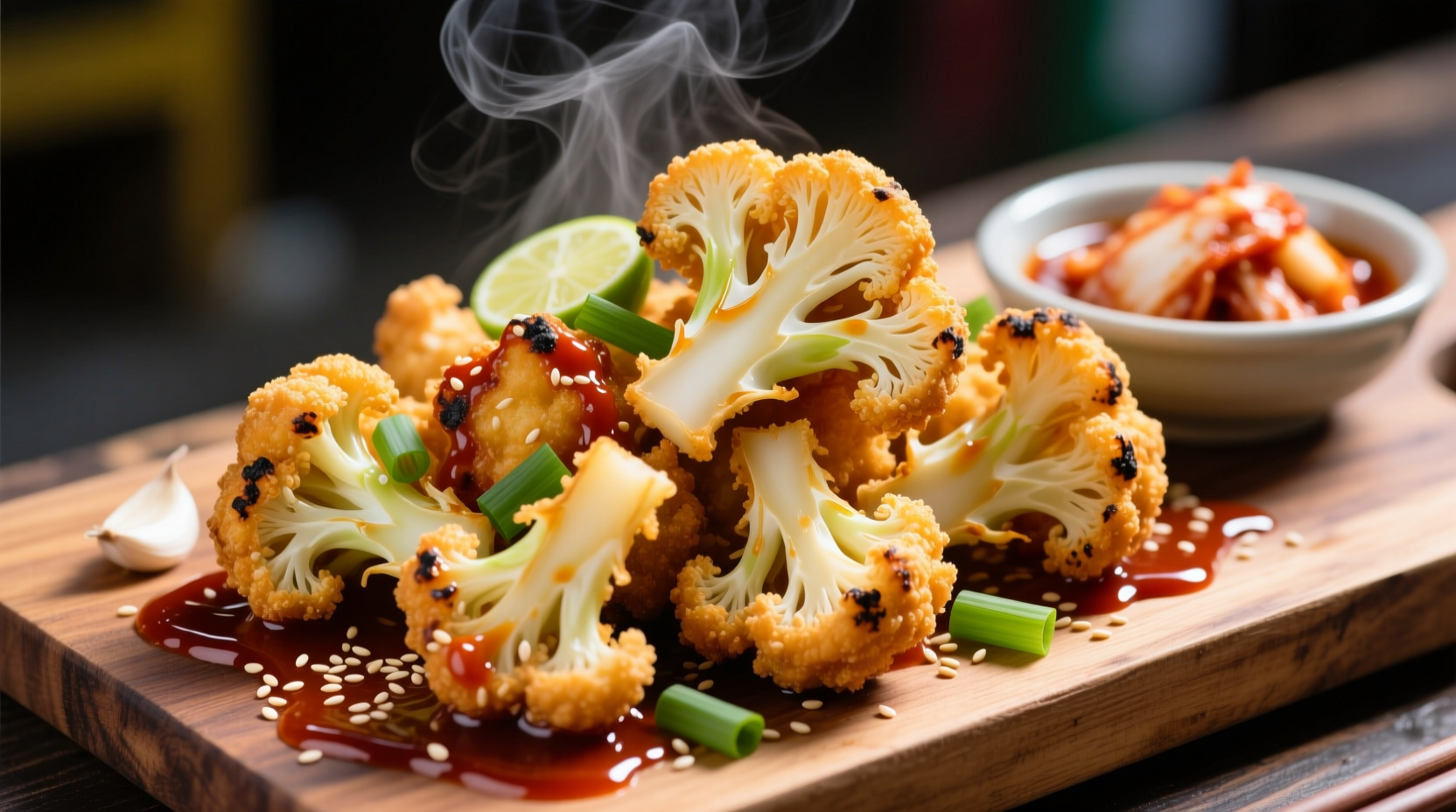 korean fried cauliflower