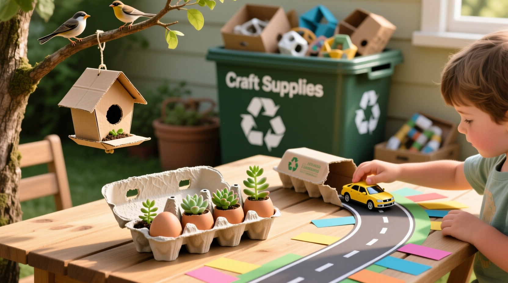 ways reuse egg cartons