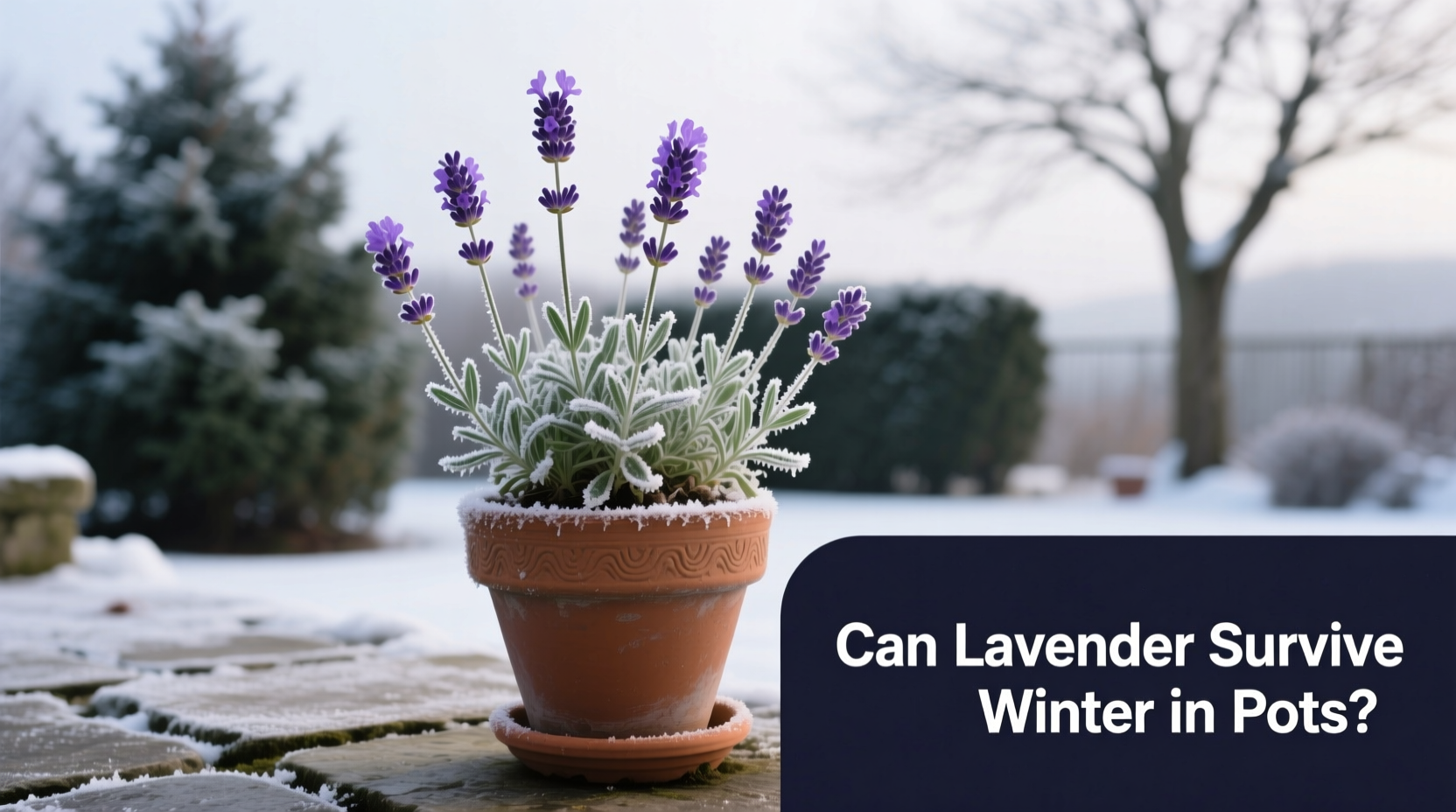 can lavender survive winter in pots