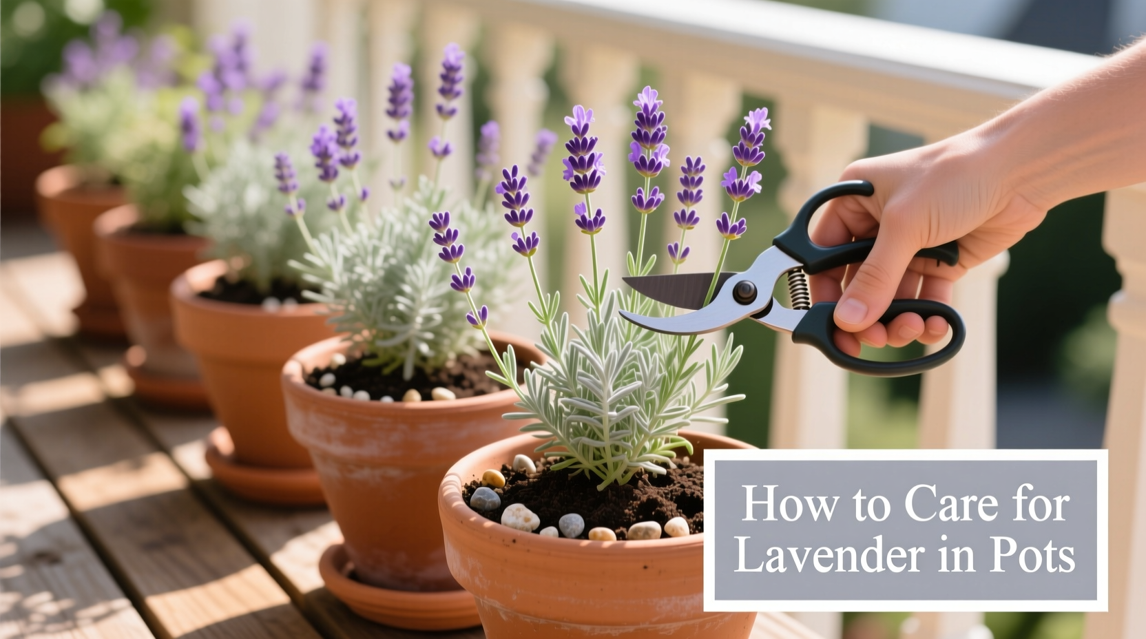 how to care for lavender in pots