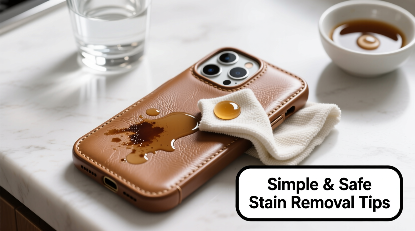 simple and safe techniques to remove stains from your pu leather phone case