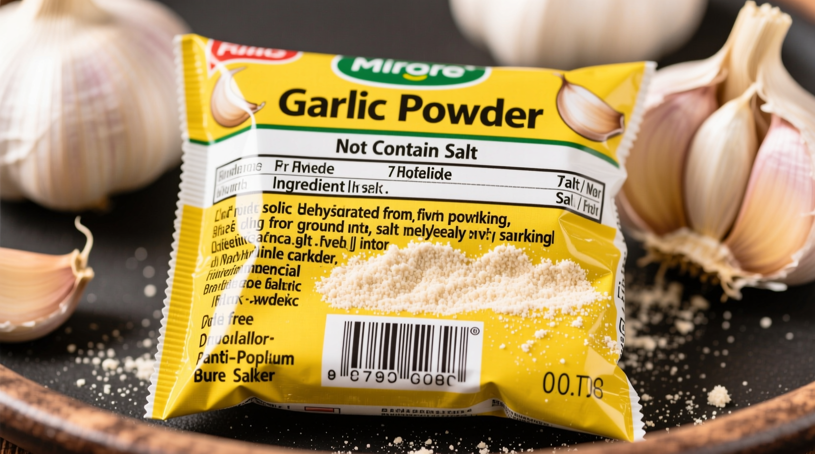 is there salt in garlic powder