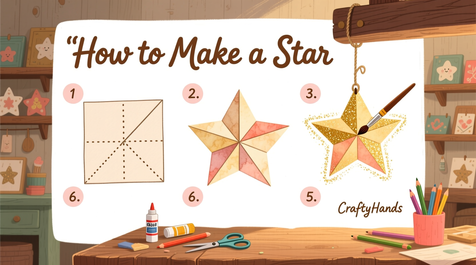 creative step by step guide how to make a star for your diy projects