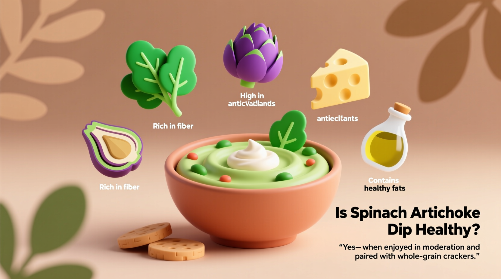 is spinach artichoke dip healthy