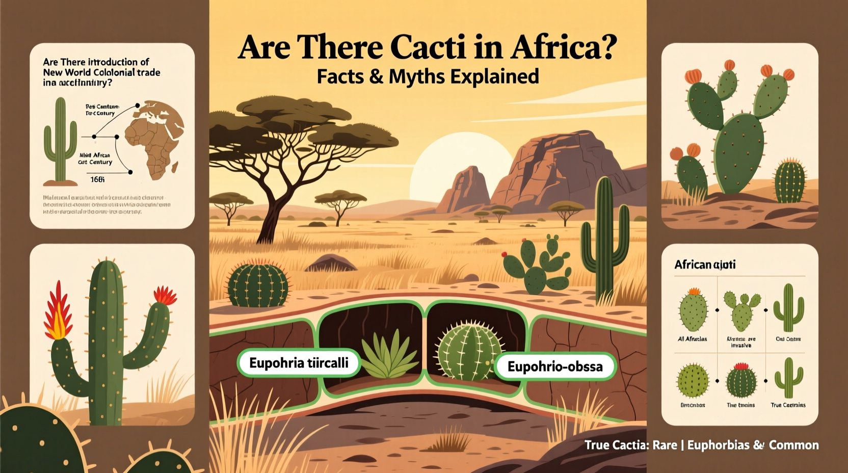 are there cactus in africa
