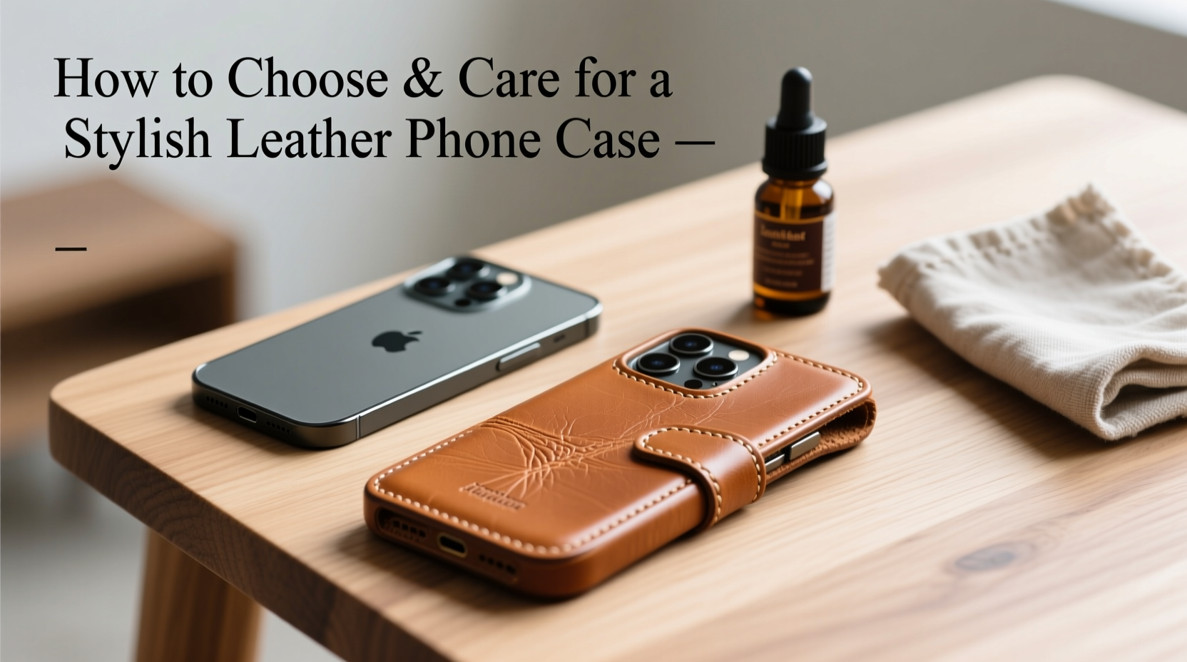 how to choose and care for a stylish leather phone case that protects your device